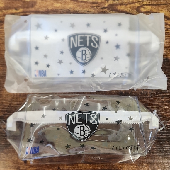 Colourpop Brooklyn Nets Makeup Bag BRAND NEW + Bonus Duplicate - Picture 1 of 1